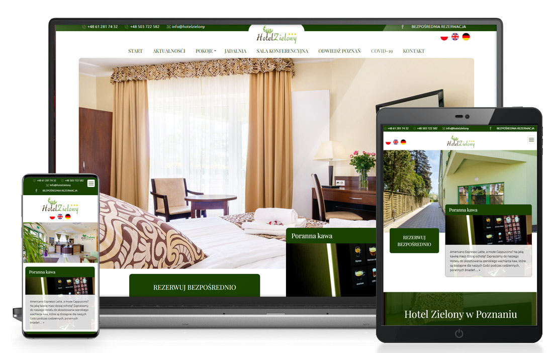 Website for the hotel